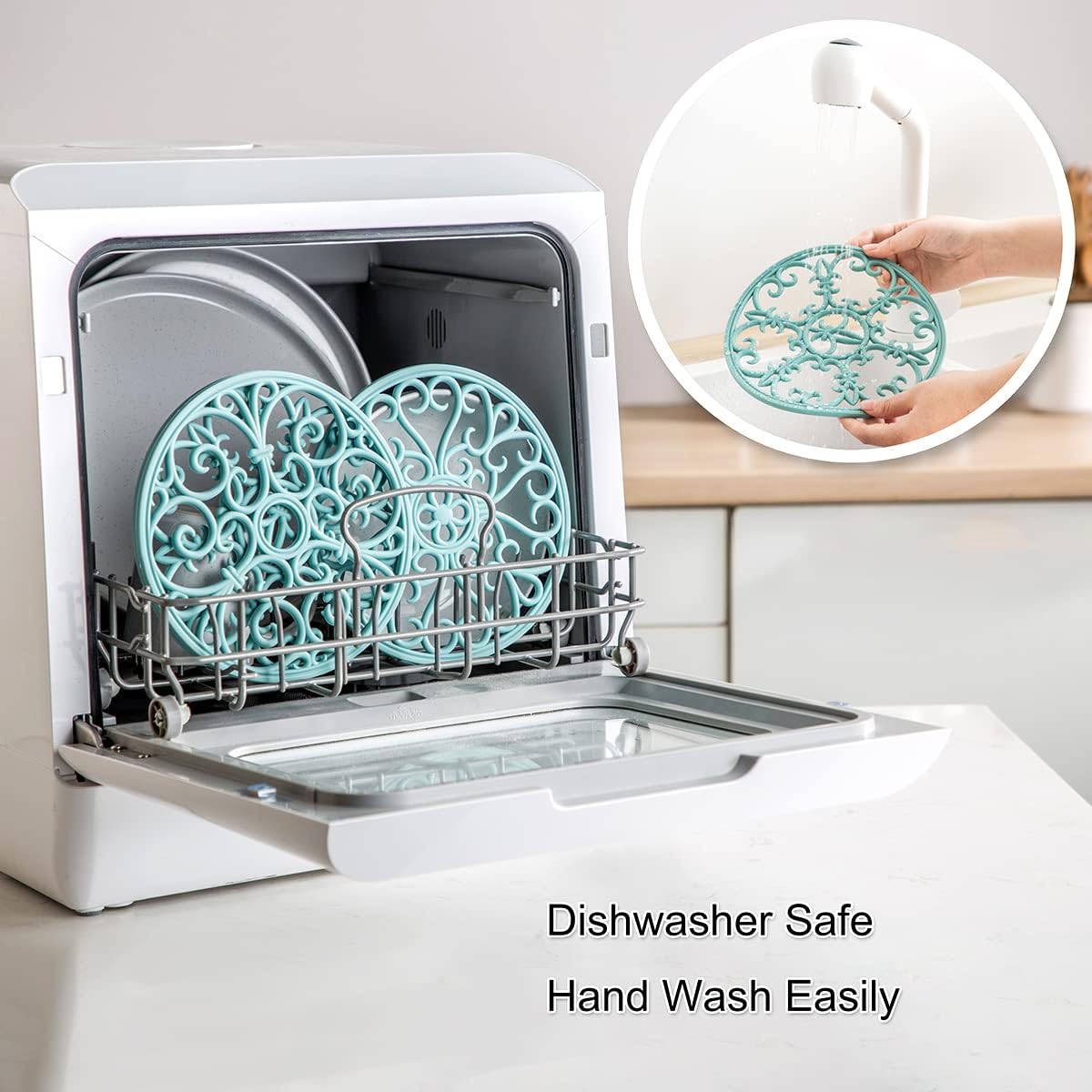 Silicone Trivet Mat / 9-turquoise
