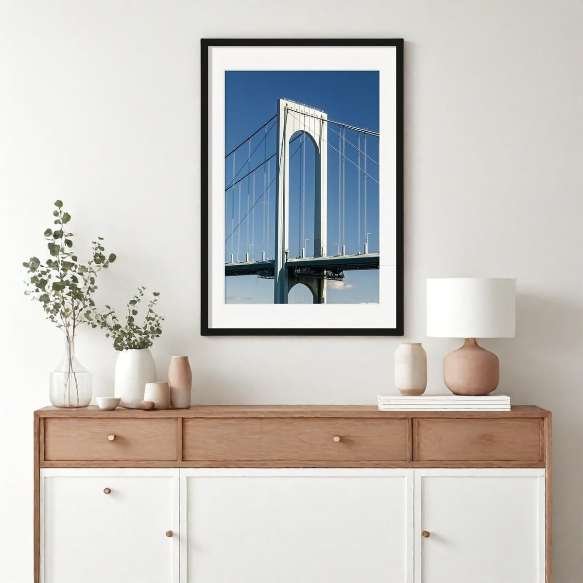 Wiscet 24x36 Poster Frame Set of 4, for Wall Mounting, Black | Display Picture 20x30 with Mat or 24 x 36 without Mat