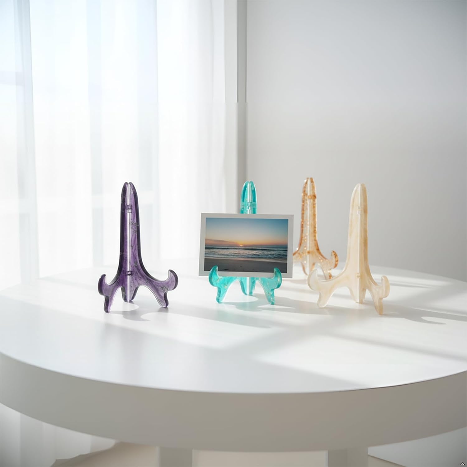 Display Stand Resin Mold Plate Stands for Display/Silicone Plate Holder for Epoxy Casting
