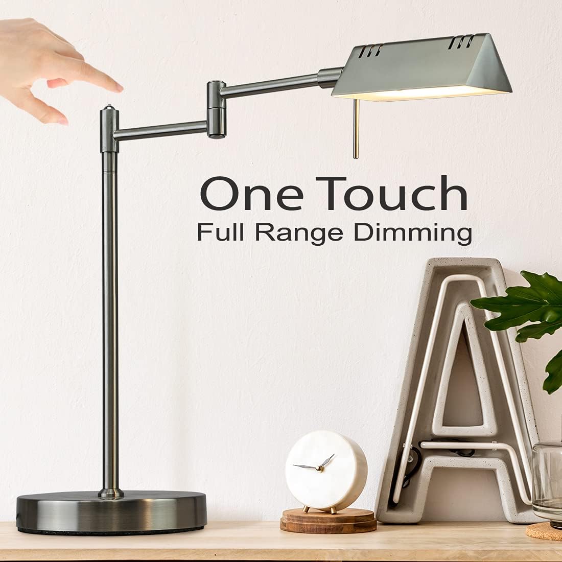 O'Bright LED Pharmacy Table Lamp, Full Range Dimming, 12W LED, 360 Degree Swing Arms, Desk, Reading, Craft, Work Lamp