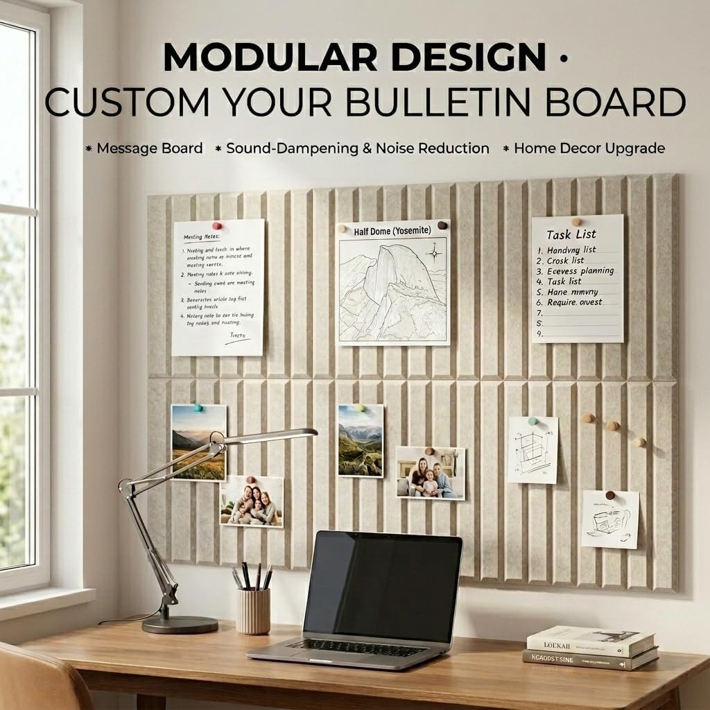 Thick Felt Bulletin Board / Oatmeal / Set of 6