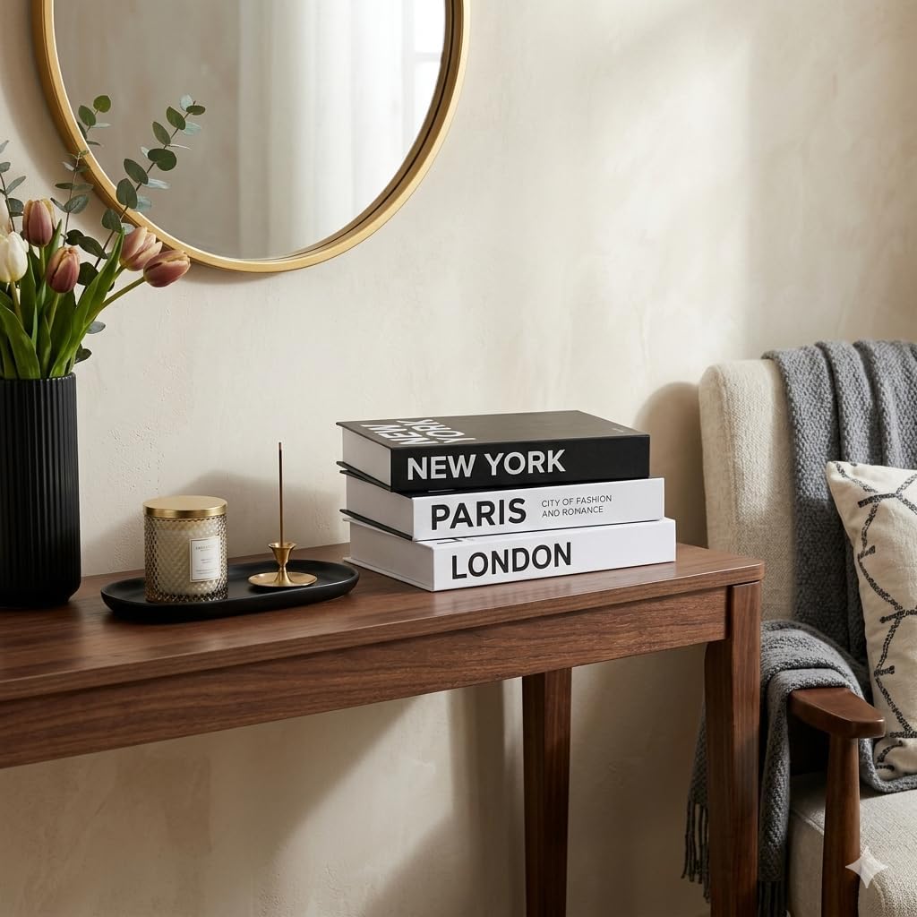 Hidden storage faux book boxes / Set of 3