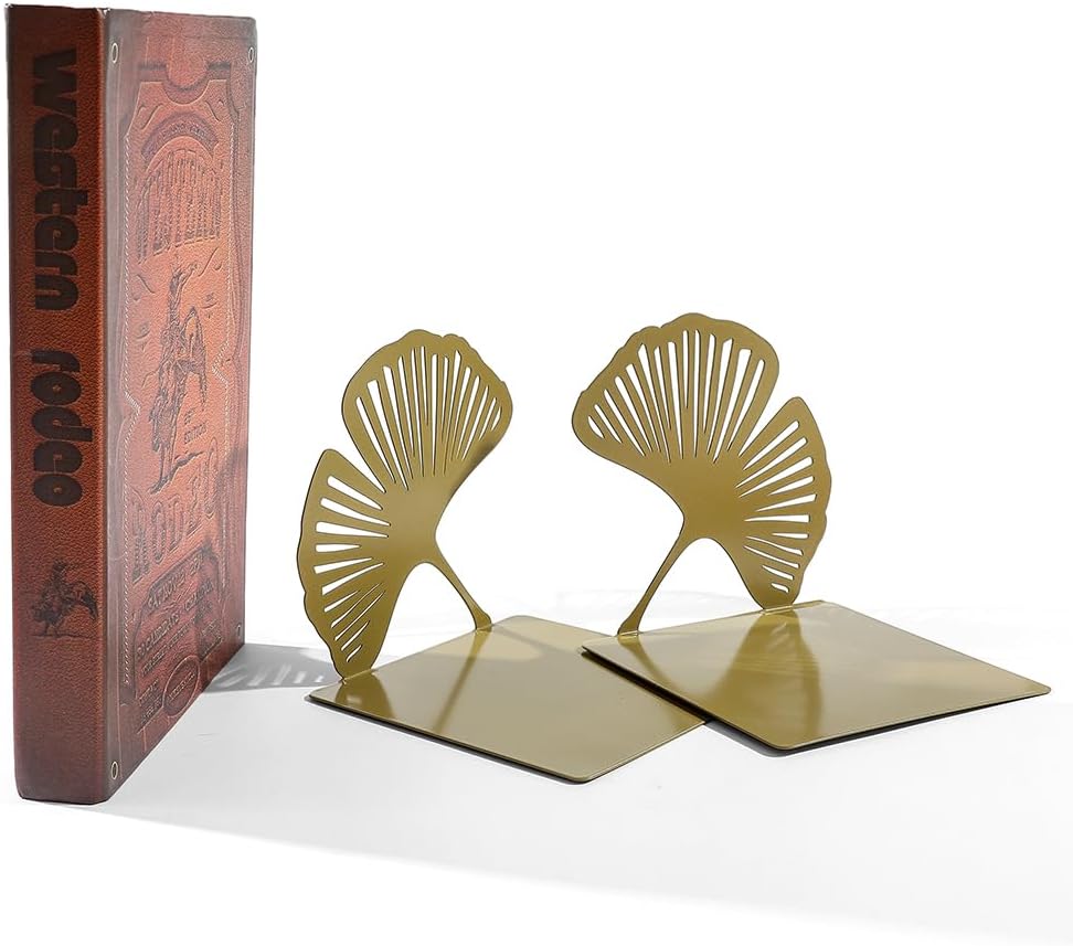 Ginkgo Leaf Metal Bookend / Big Ginkgo Leaf
