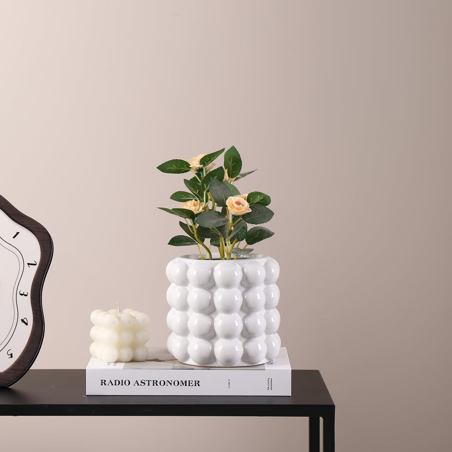 Ceramic Vase / Ceramic Flower Vases / White / Medium