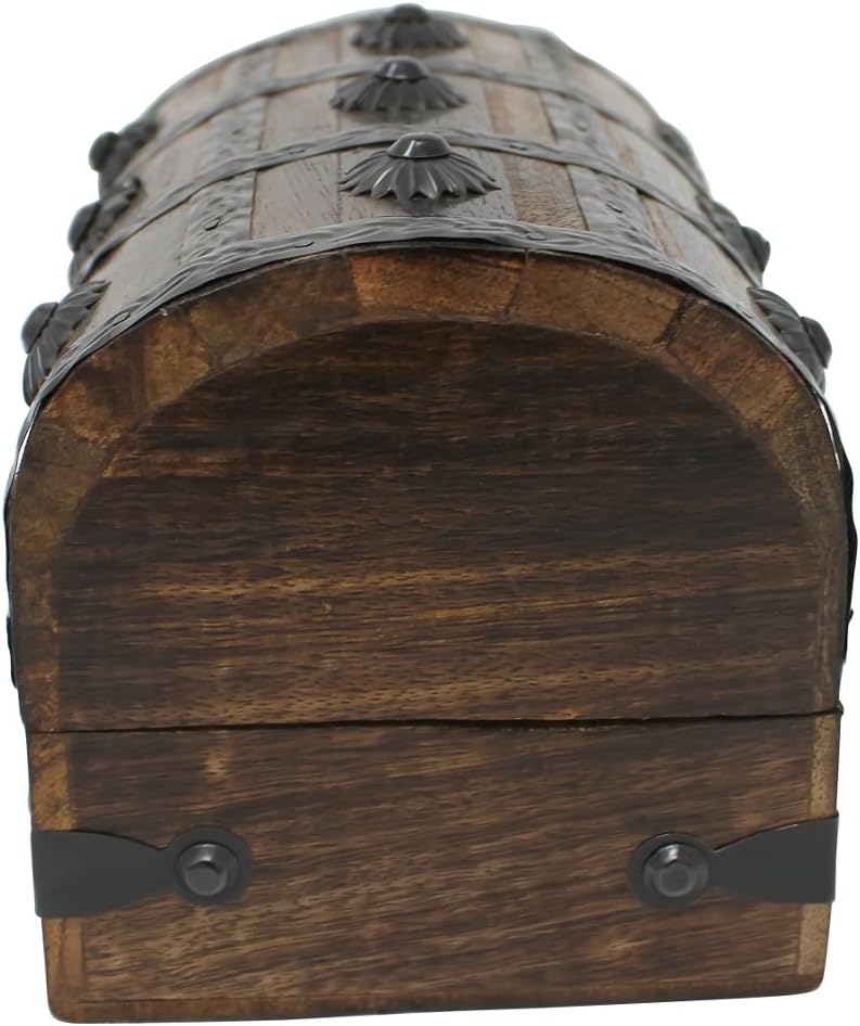 Treasure Chest Keepsake and Decorative Wood Box / Medium / 6.5 x 4.5 x 4.5