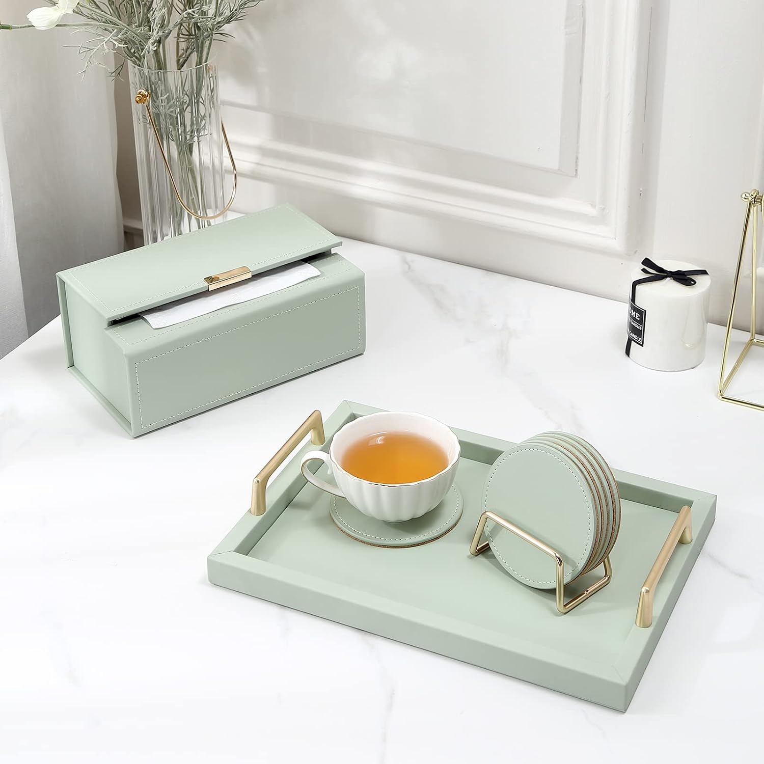 Metal Holder Stand / Green / Set of 6