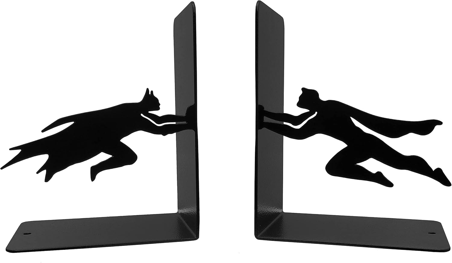 Metal Bookends / Book Stopper / Weight 2.5 Pounds/pair