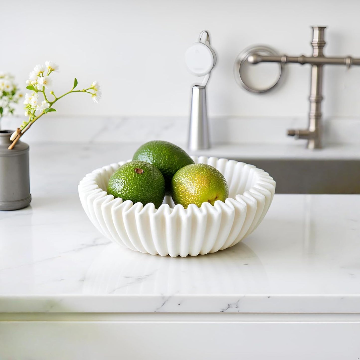 Decorative Bowl Modern Home Decor / White B