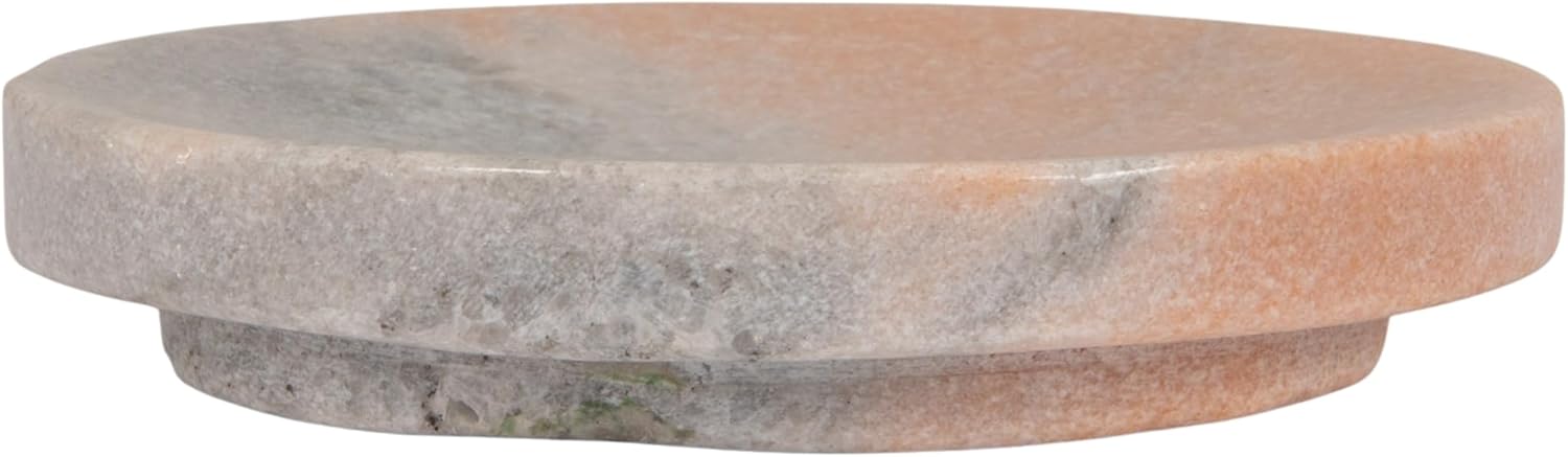 Marble Round Soapdish / Pink