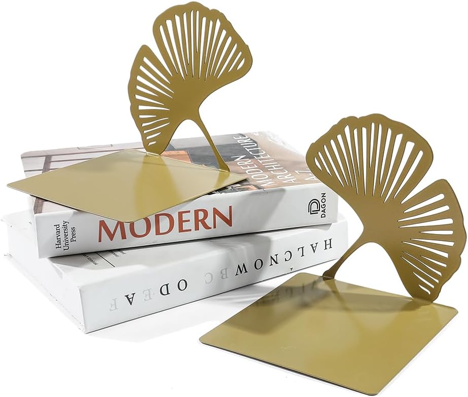 Ginkgo Leaf Metal Bookend / Big Ginkgo Leaf