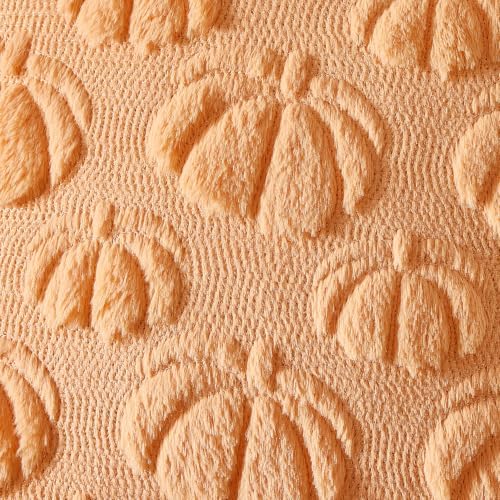 MIULEE Fall Decor Pillow Covers 18x18 Set of 2 Pumpkin Light Orang