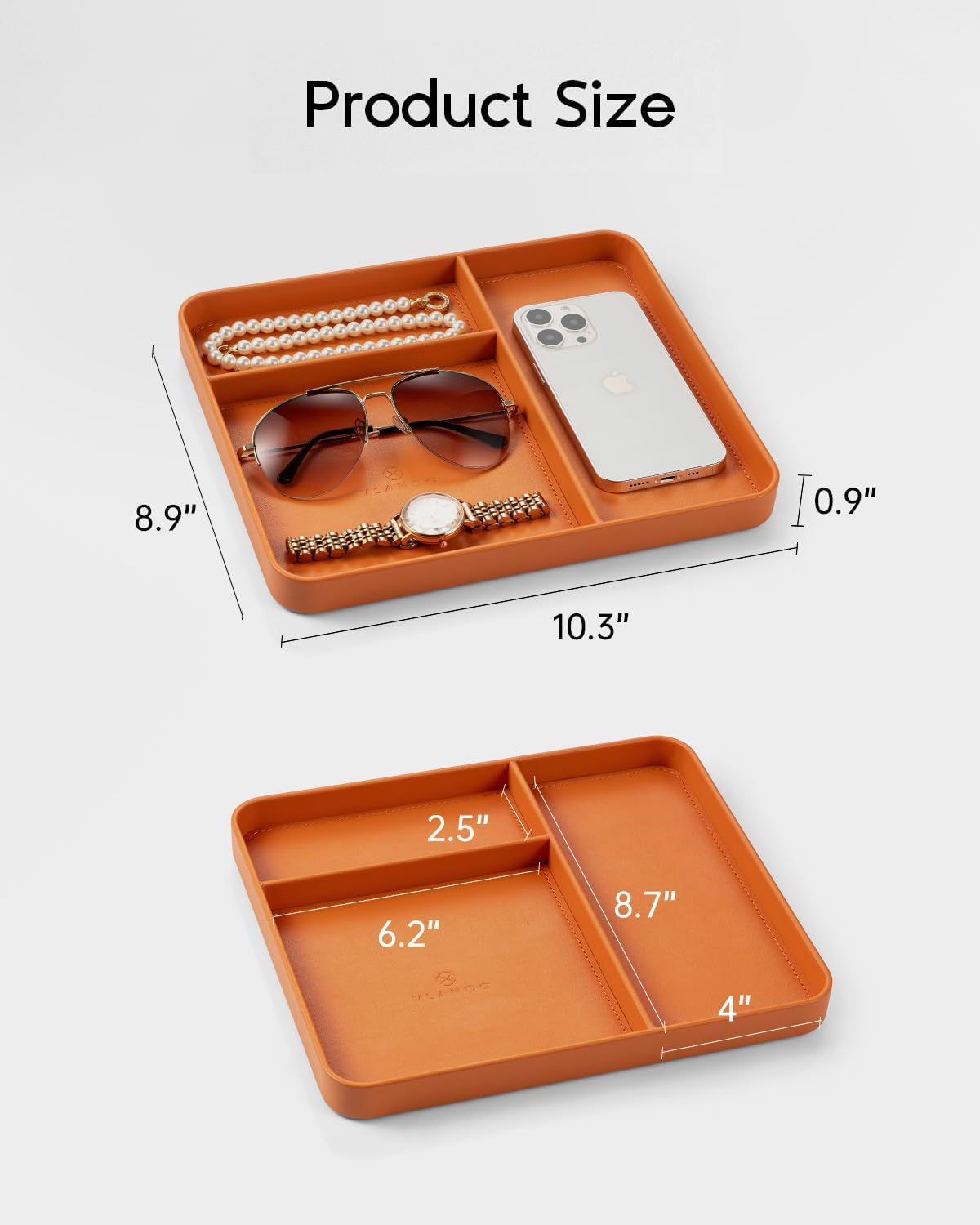 Valet Tray Organizer / Orange