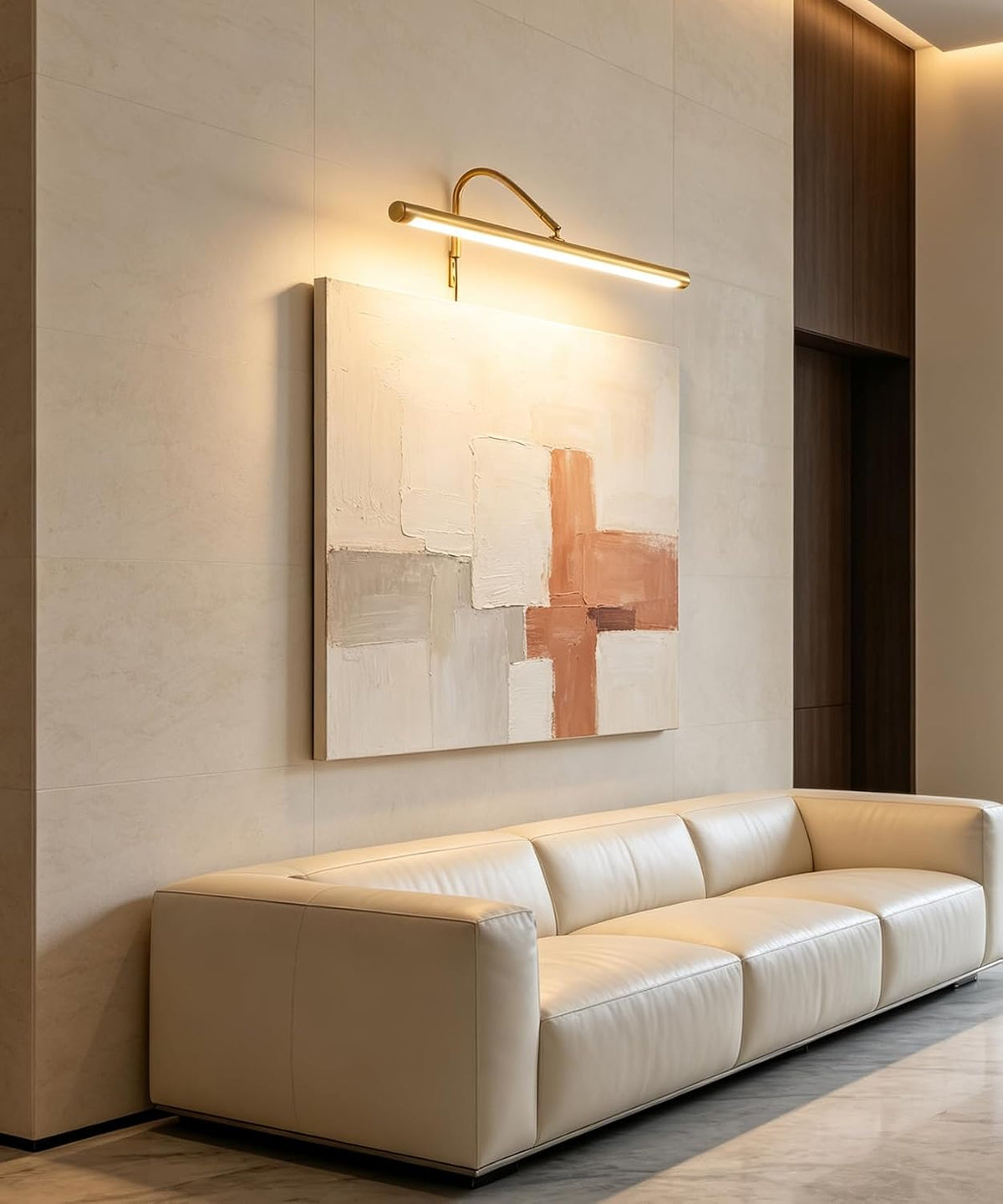 ZitoStory Plug in Picture Light for Wall, Modern Dimmable Picture Frame Lights with Remote LED Wall Art Lights for