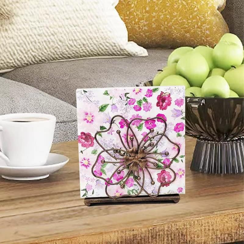 Flower Style Napkin Holder / Copper Flower