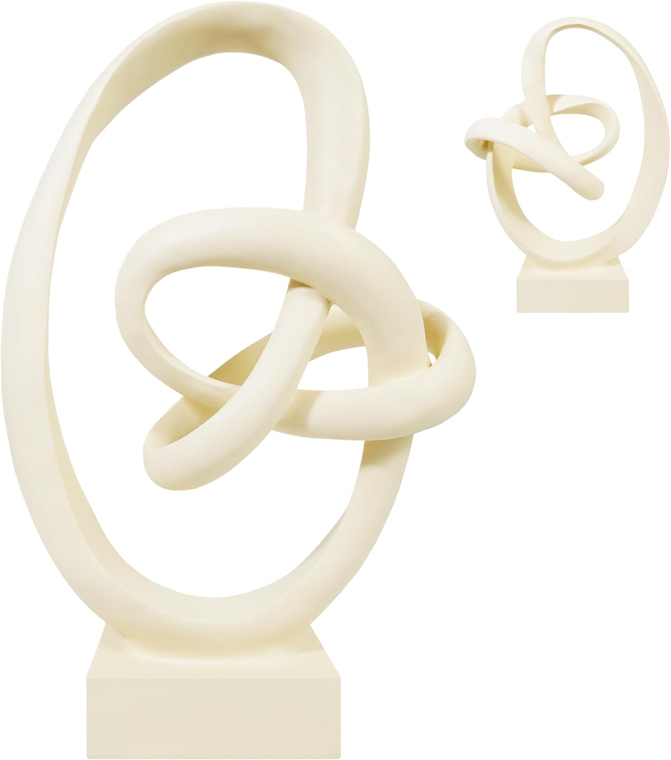 Modern Coffee Table Statues / Beige