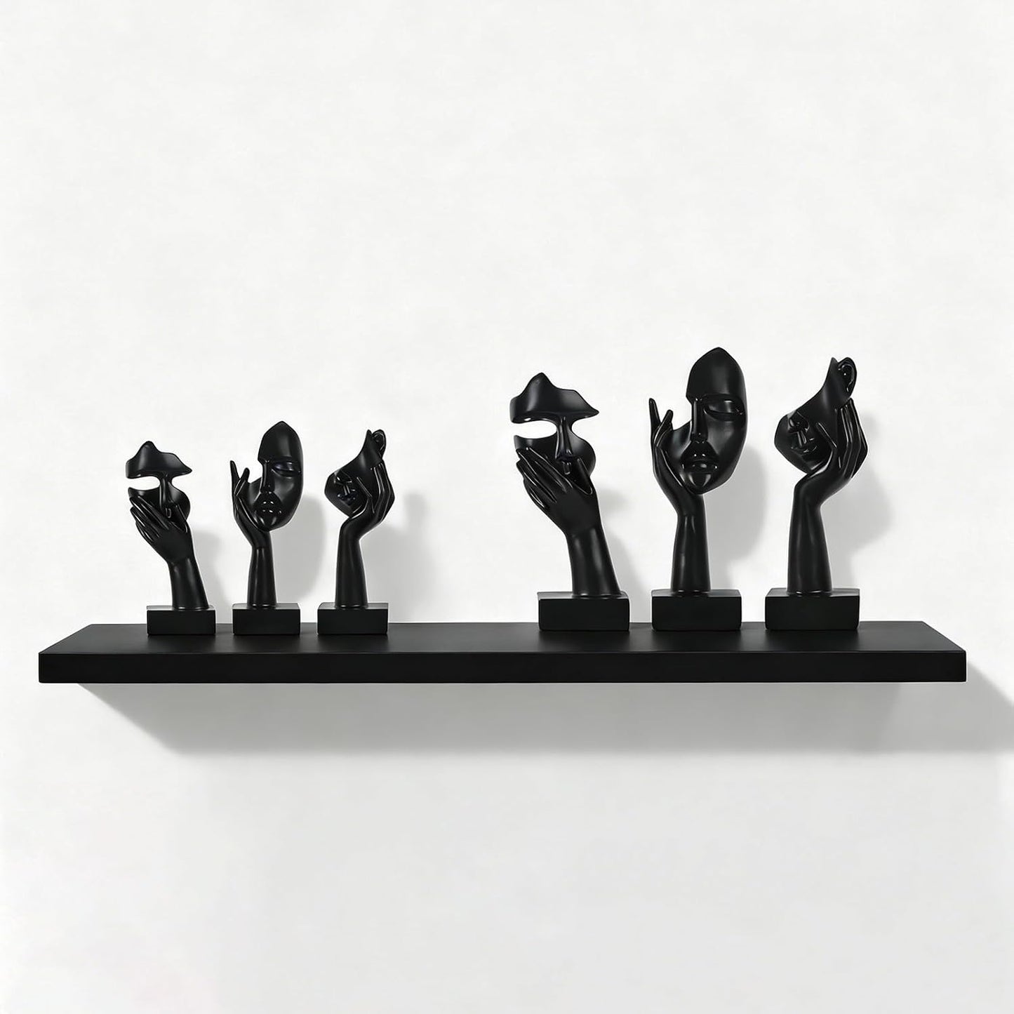 Thinker Large Statue Set / Black / Set of 9
