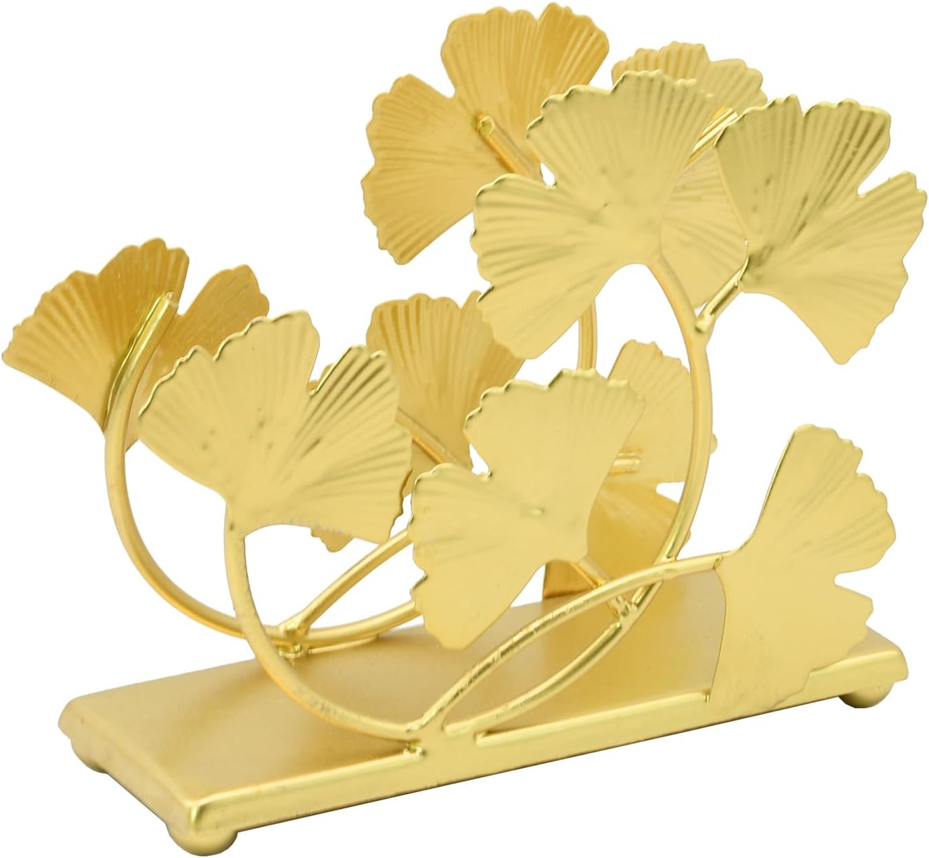 Elegant Ginkgo Leaf Napkin Holder / Gold