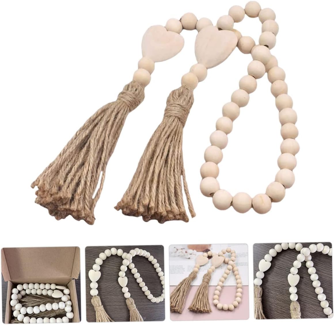 Wood Bead Garland / 35.43 Inch