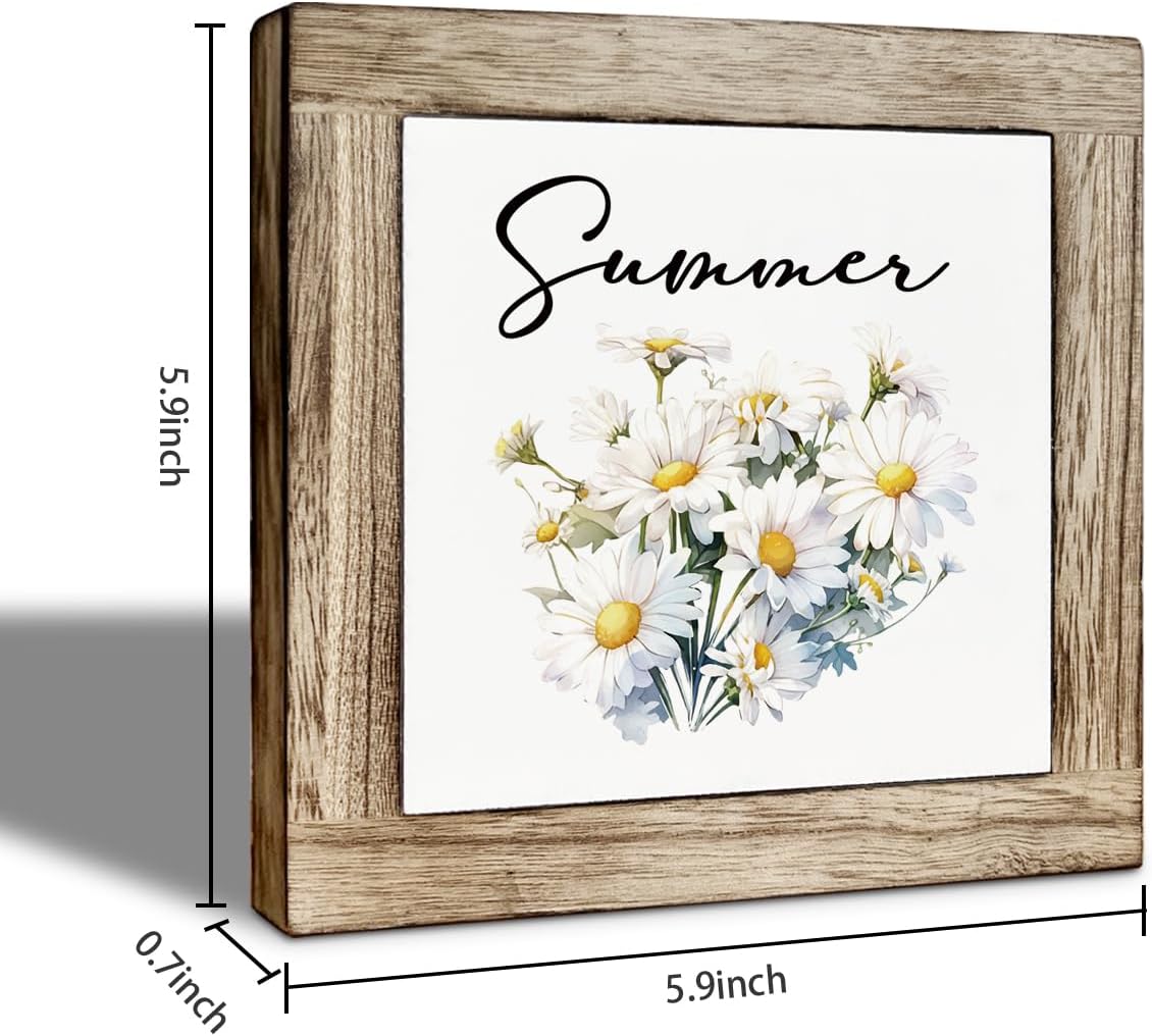 Floral Wooden Plaque / Summer 05