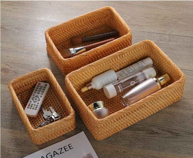 Natural Rattan Storage Baskets / Natural S / M / L