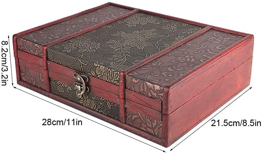 Decorative Jewelry Storage Keepsake Box Wood Trinket Boxes