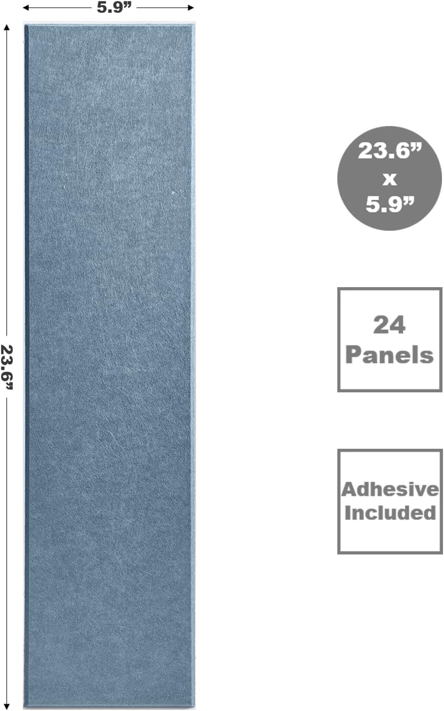 Shiplap Felt Wall Panels for Interior Wall Decor, Accent Wall Paneling for Bedroom Living Room & Office, Peel and