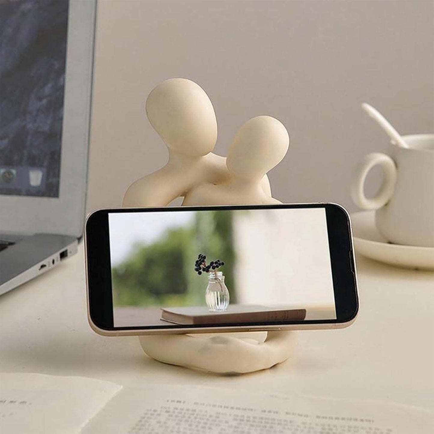 Modern Romantic Love Statue Figurine Hugging Couple Decoration Mini Couple Statue Abstract