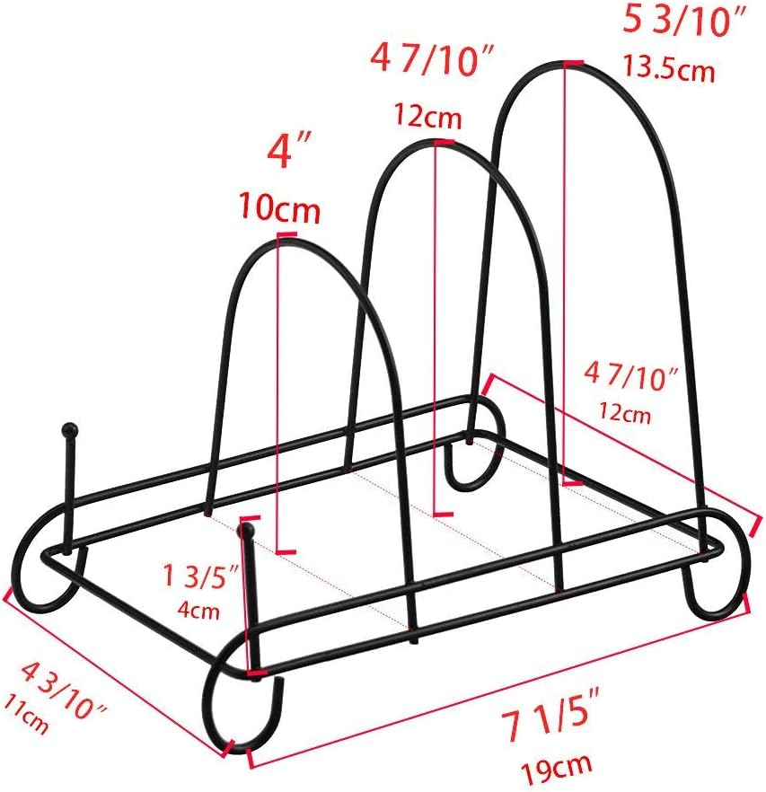 Metal Scrollwork Dish Rack / 3tier / Set of 2