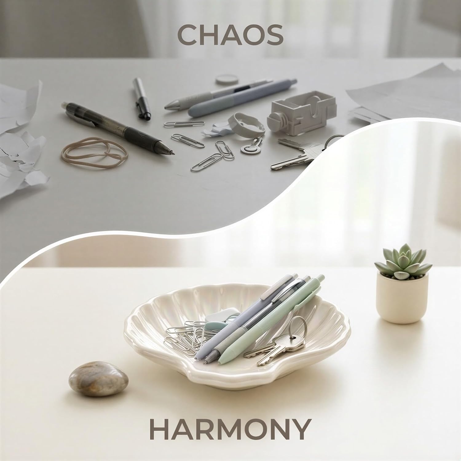 in Small Irregular Trinket Tray / 4.3 x 3.9 x 0.9 / Set of 9