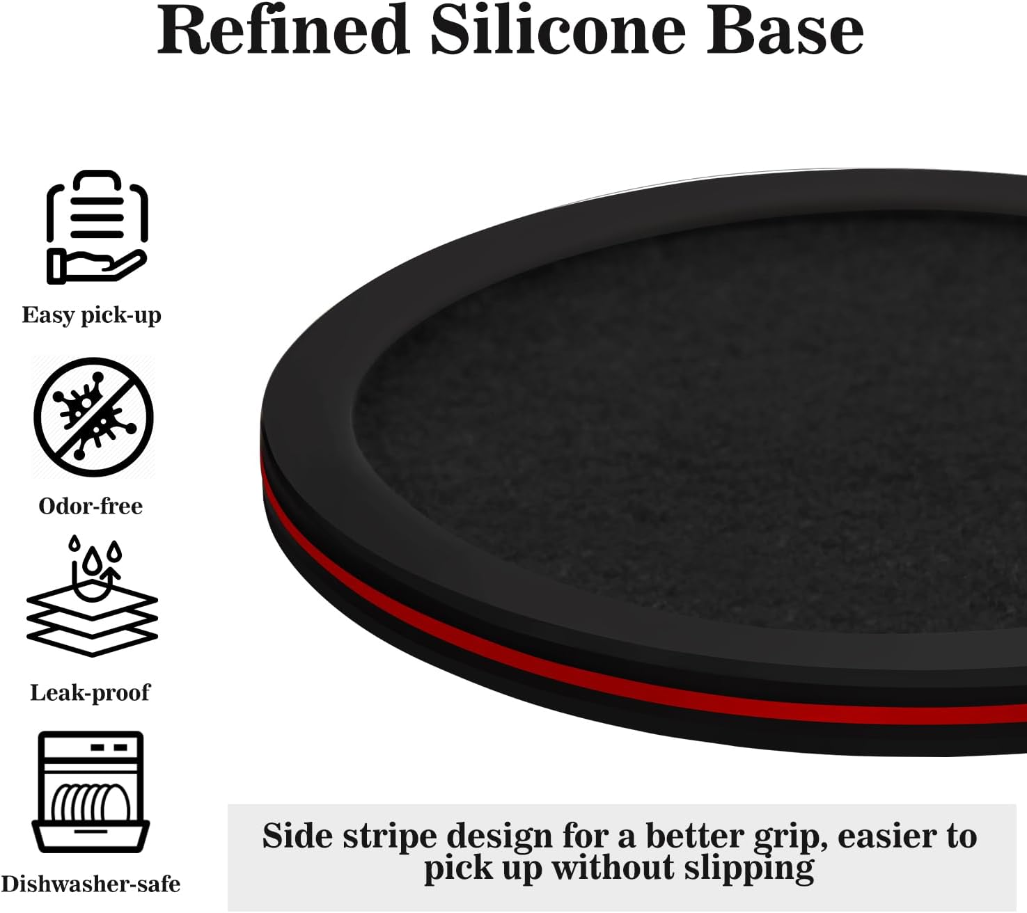 Holder / Silicone Cup Mat / Red