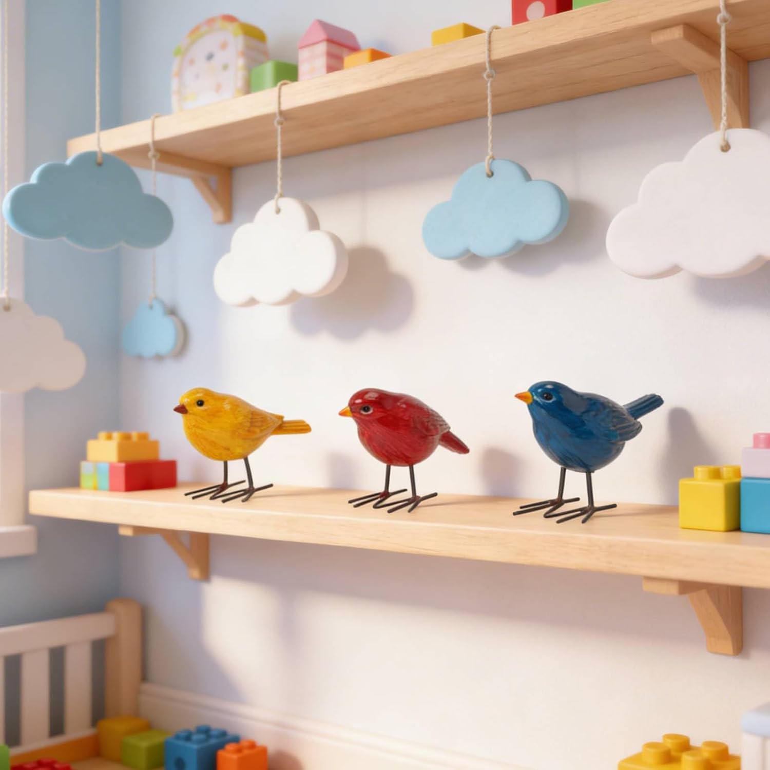 Bird Figurines Home Decor / Set of 3