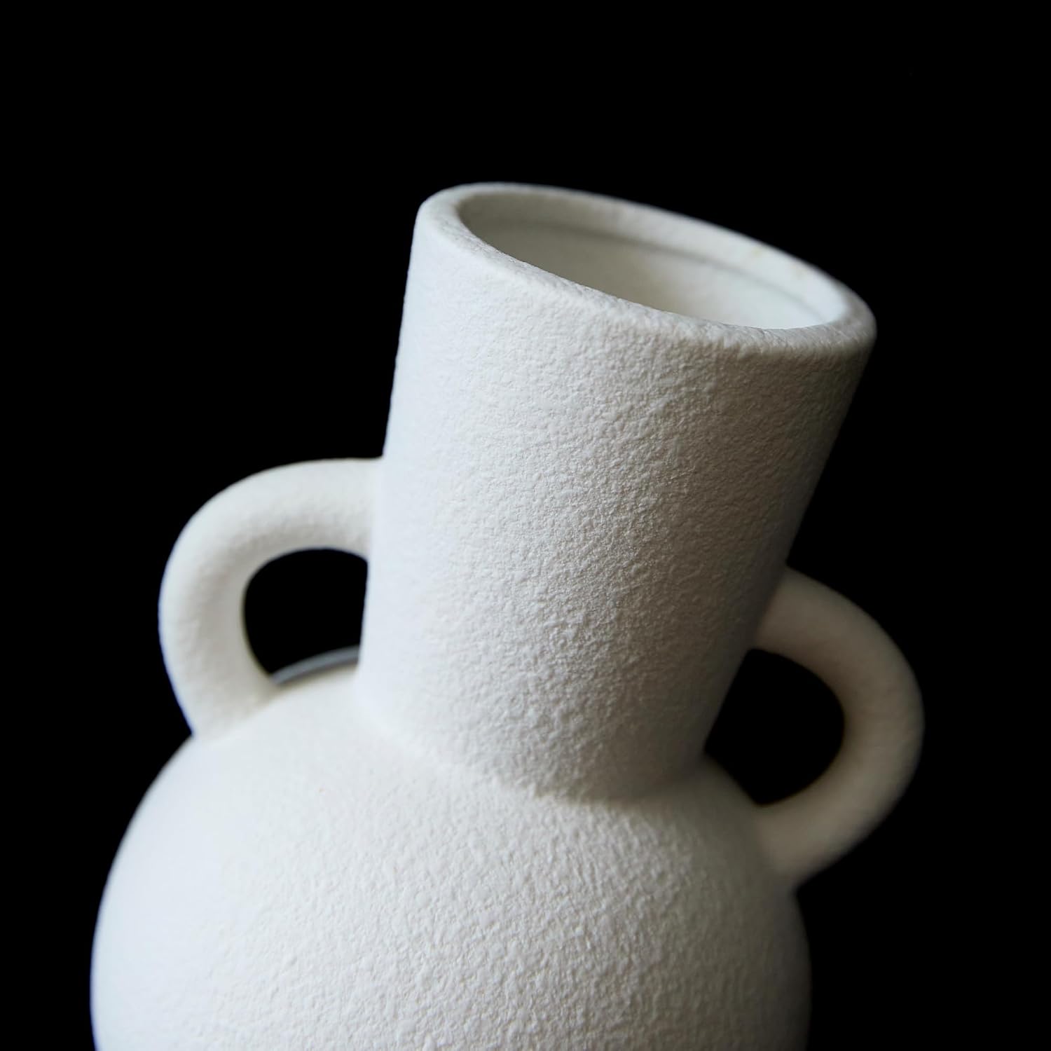 Ceramic Vase / Modern Flower Vase Decorative Vases for Bouquet / Vase-04 / White / 7 Inch