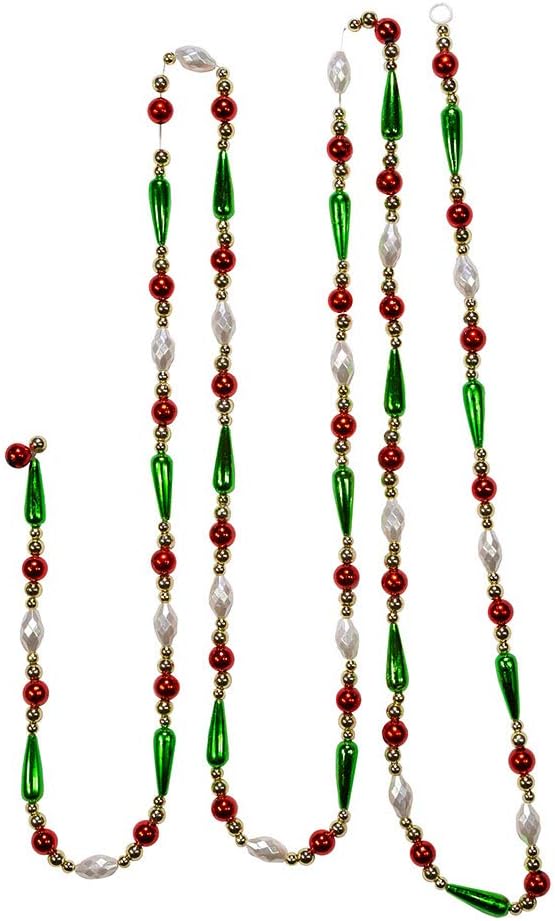 Water Drop Beaded Garland / Gold