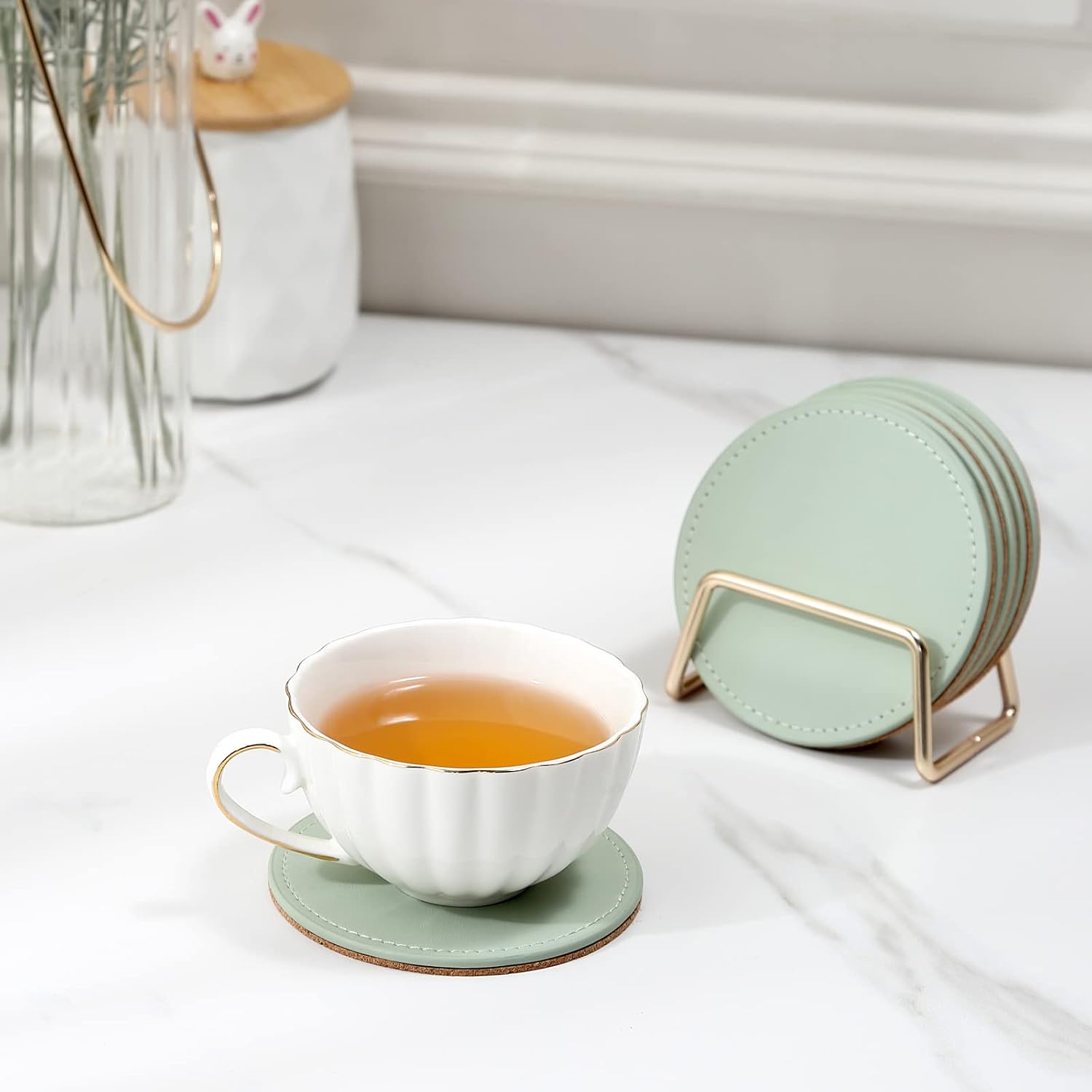 Metal Holder Stand / Green / Set of 6