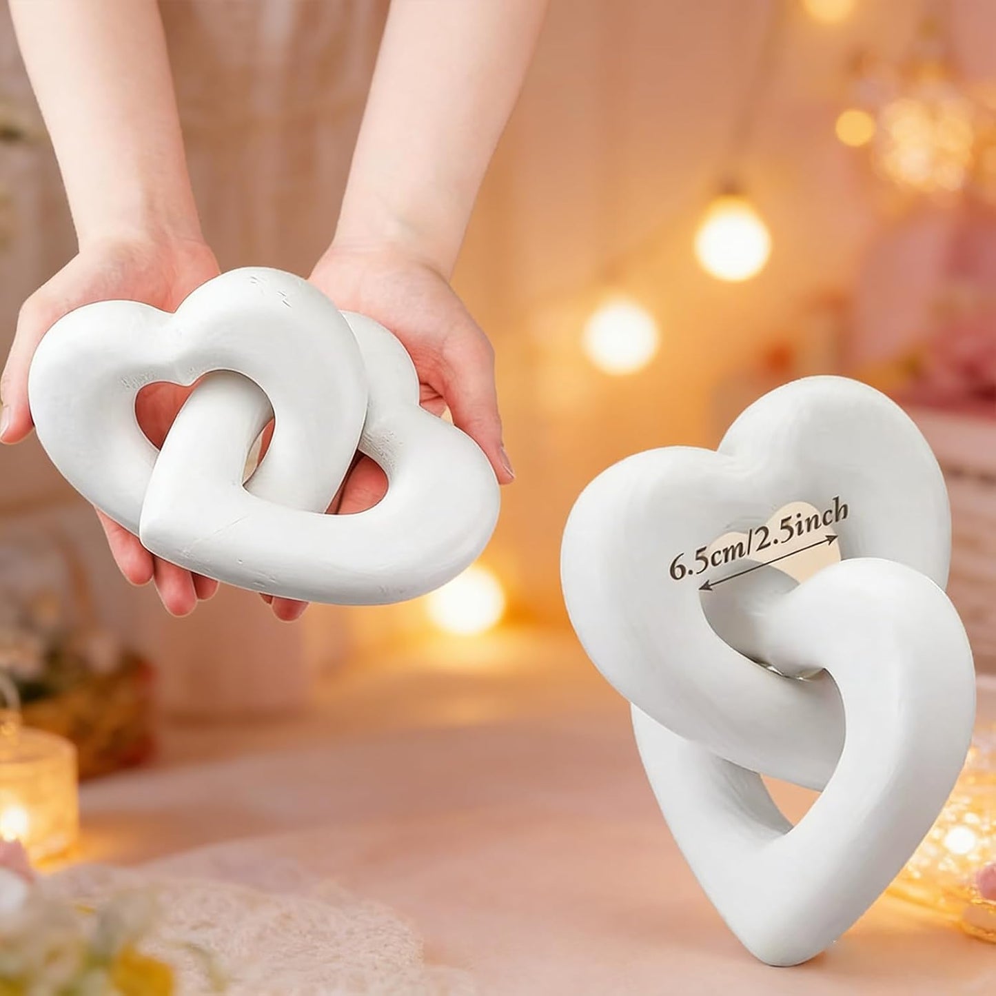 Infinity Heart Wooden Sculpture