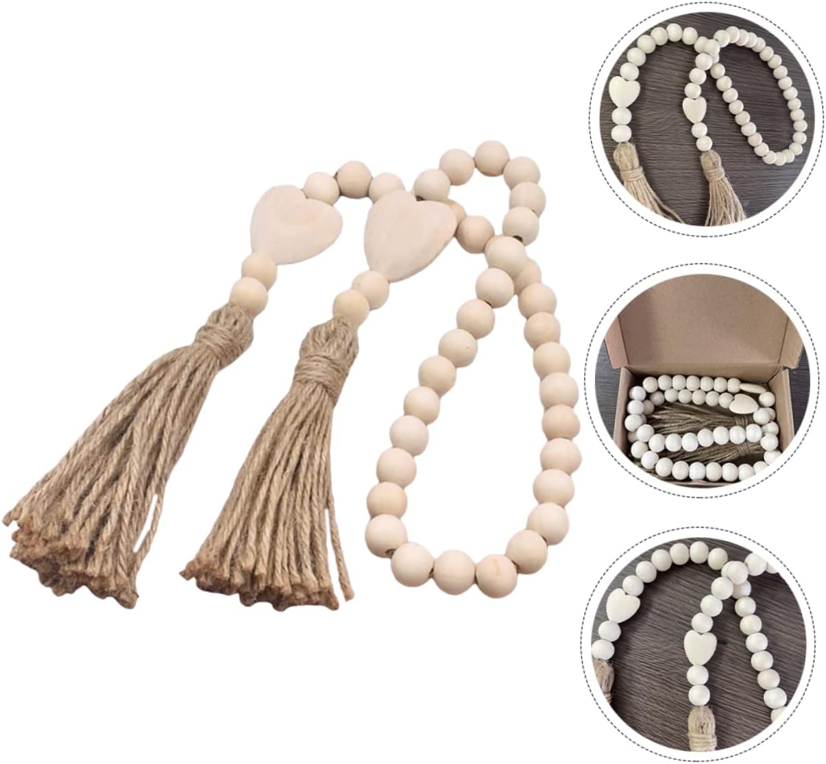 Wood Bead Garland / 35.43 Inch