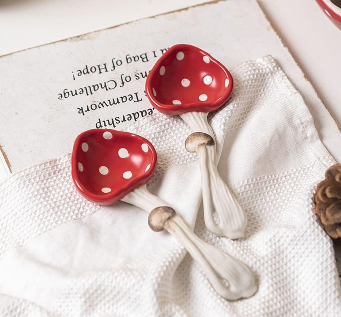 Use for Dessert / Mushroom Spoon X2 / Set of 2