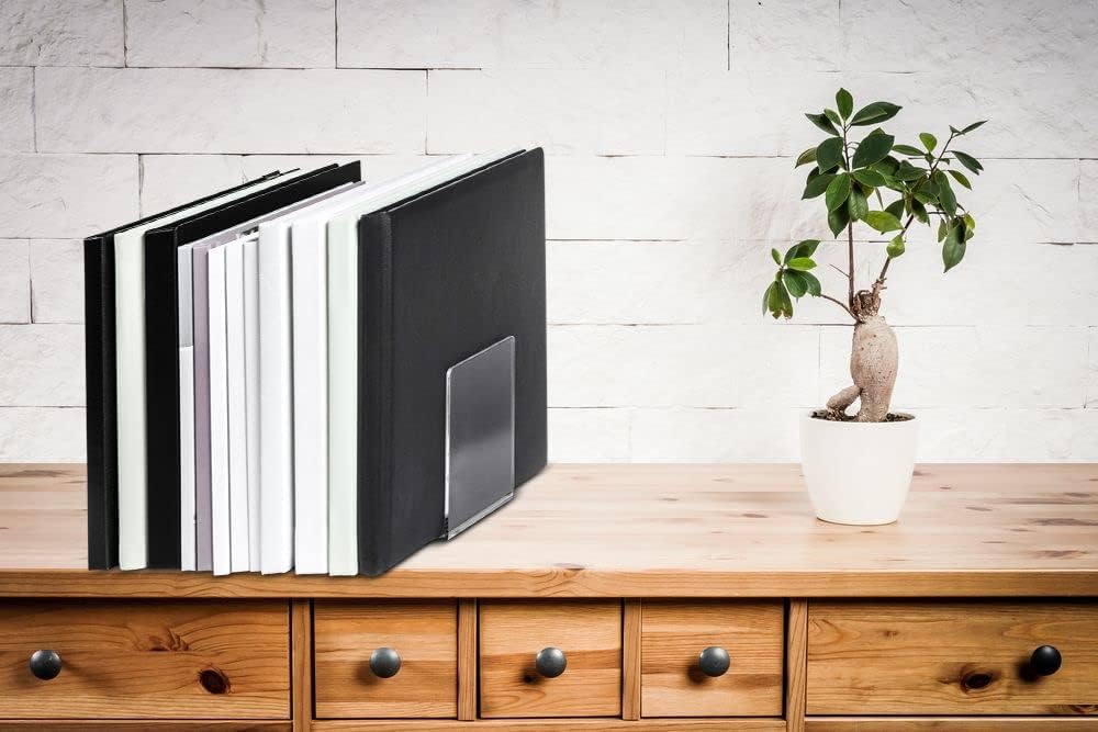 Acrylic bookends Modern / 8 x 8 x 10 / Cm / Transparent