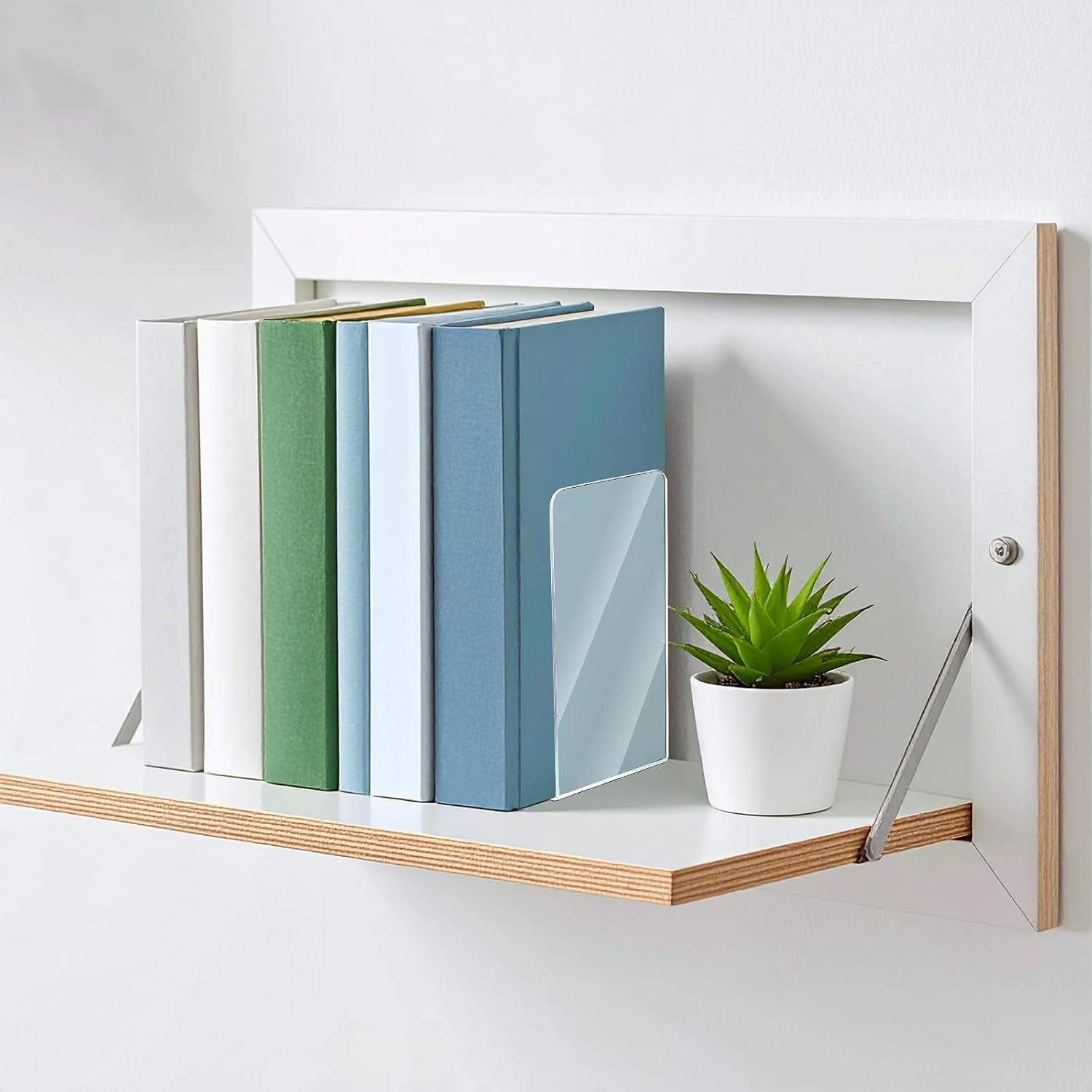 Acrylic Bookends / Bookends / Clear / Set of 16