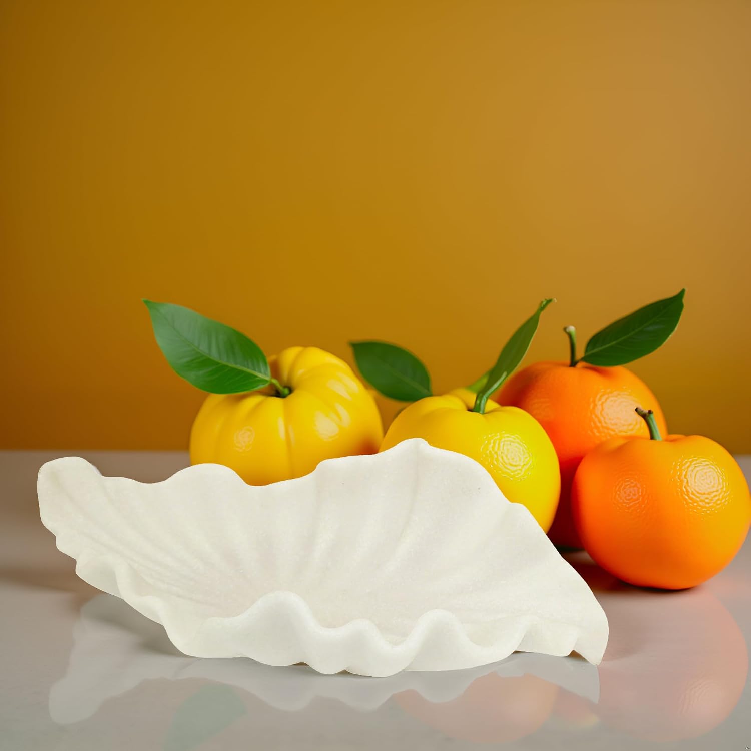 Large Decorative Bowl / Off-white / 16" Large