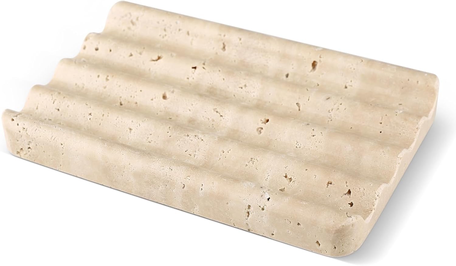 Travertine Bar Soap Holder Shower / Travertino Romano / Beige