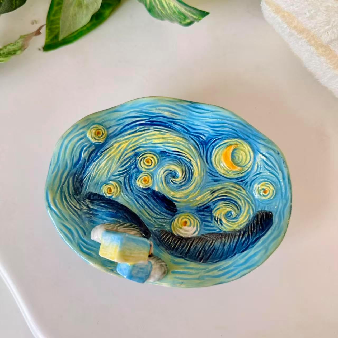 Ceramic Starry Sky Soap Dish