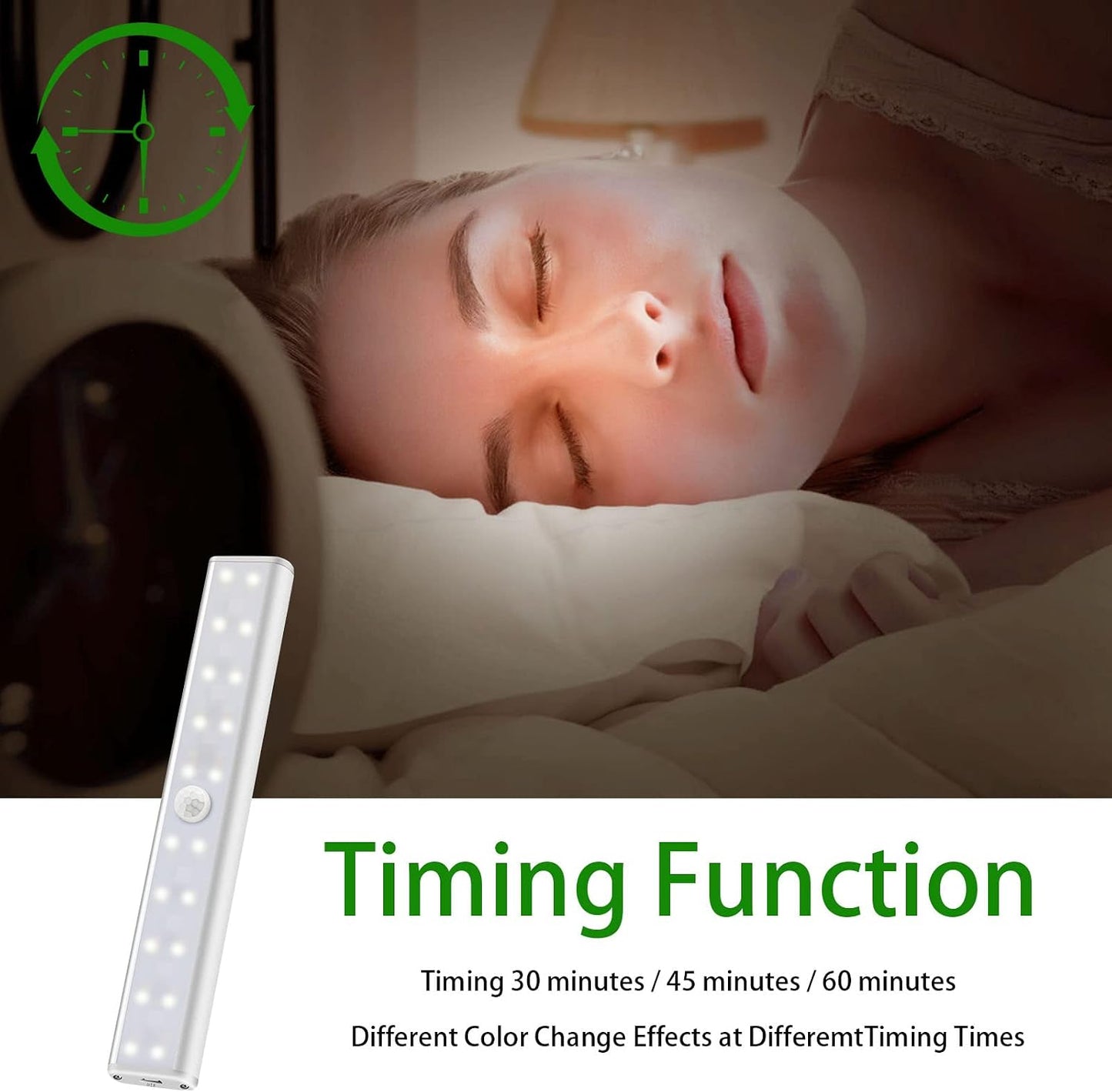 48 LED Under Cabinet Lighting Wireless, 15 Colors Changeable Rechargeable RGB Under Cabinet Lights Remote Control Under