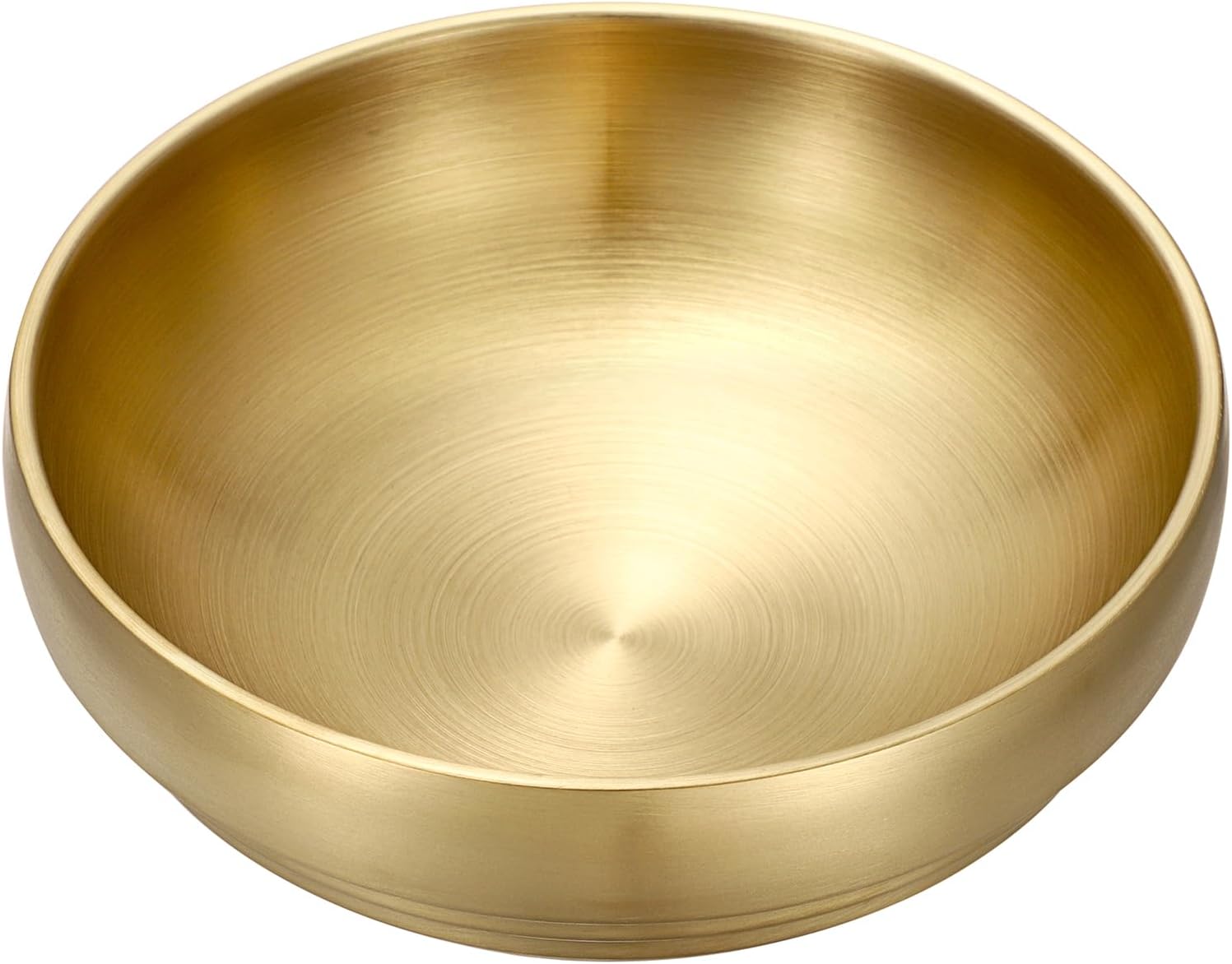 7.4" Stainless Steel Fruit Bowls / 7.5 x 7.5 x 2.6 / Gold