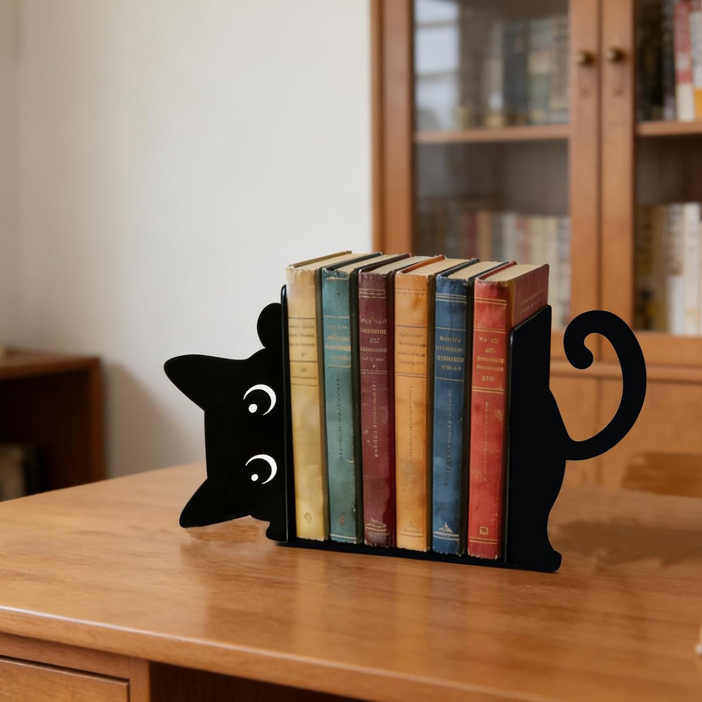 Metal Bookends / Funny Bookends / Peeping Cat