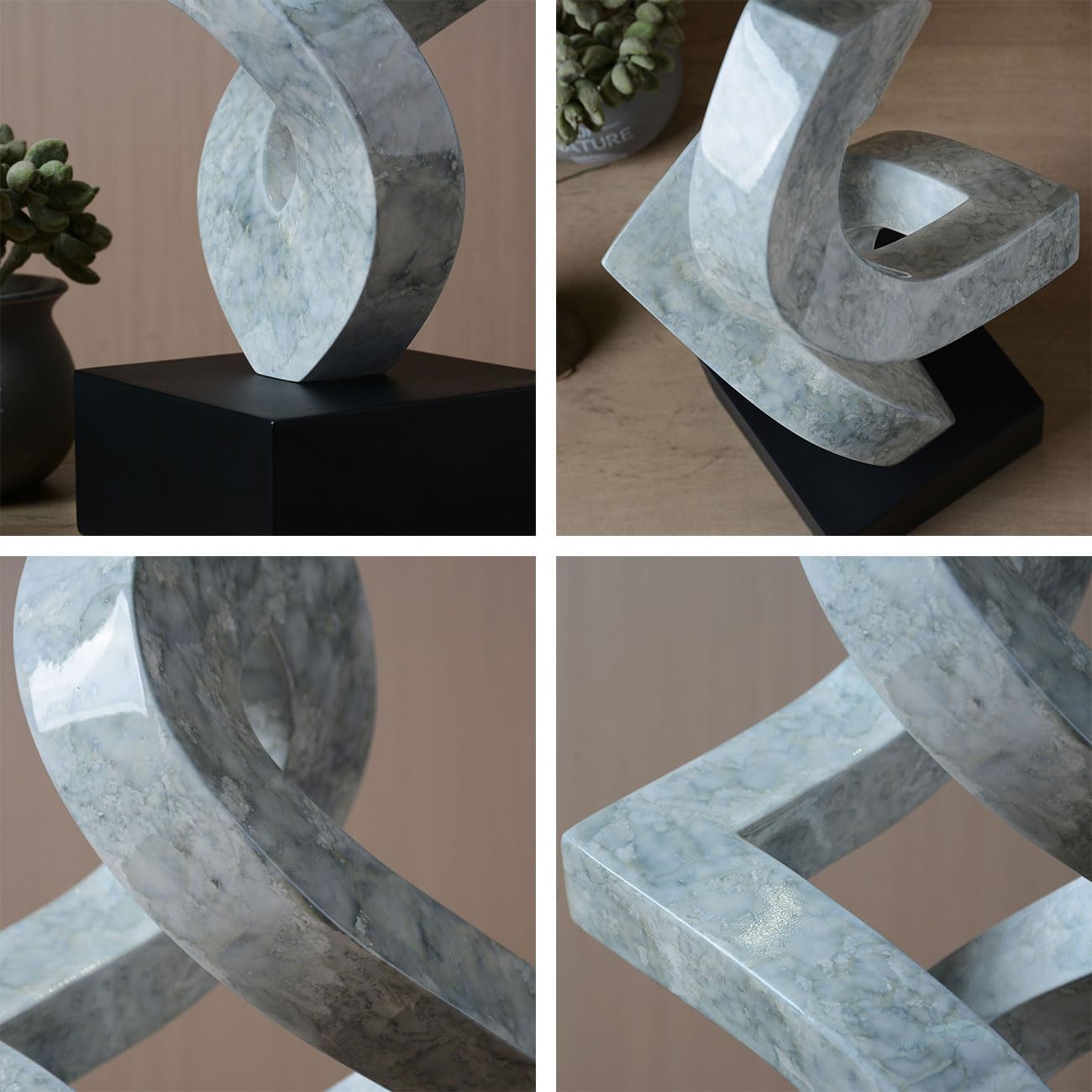 Modern Home Decor Abstract Arts Sculpture Table Bookshelf Decoration for Living Dining Room Bedroom
