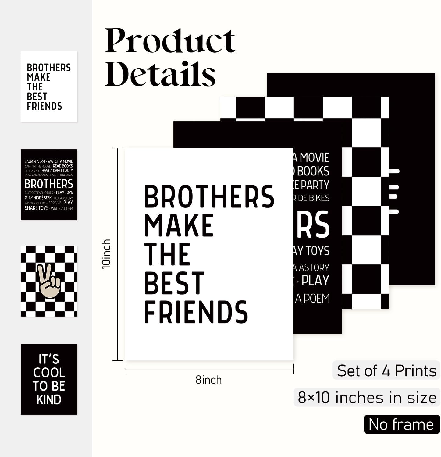 Boys Nursery Room Wall Decor / 8 x 10 / Friends