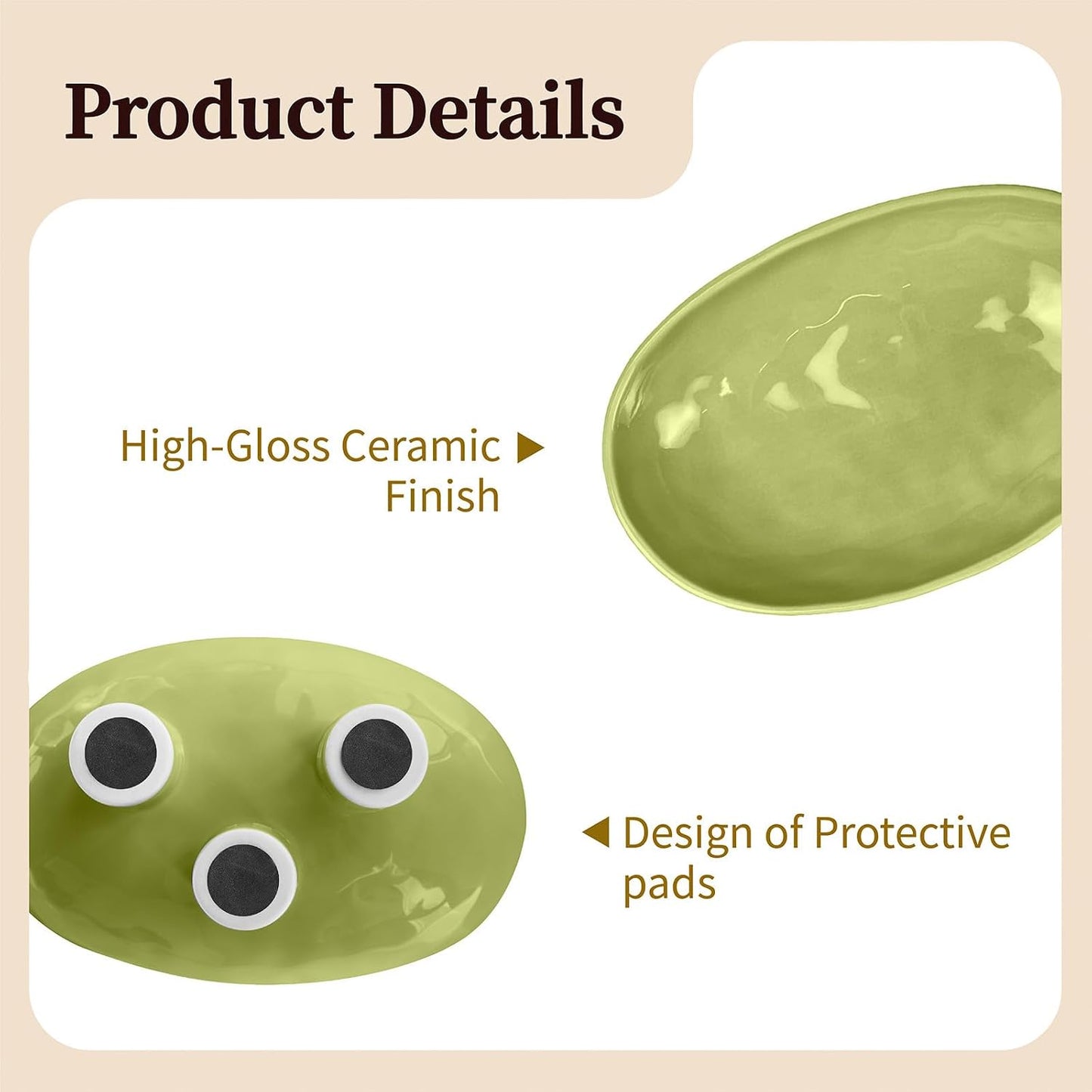 Candy or Key Holder / Light Green / 10 Inch
