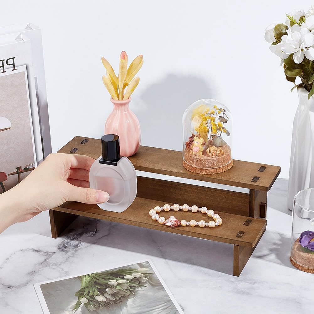 Camel Tabletop Small Food Stand Risers Display Makeup / 4.69 x 11.65 x 3.78