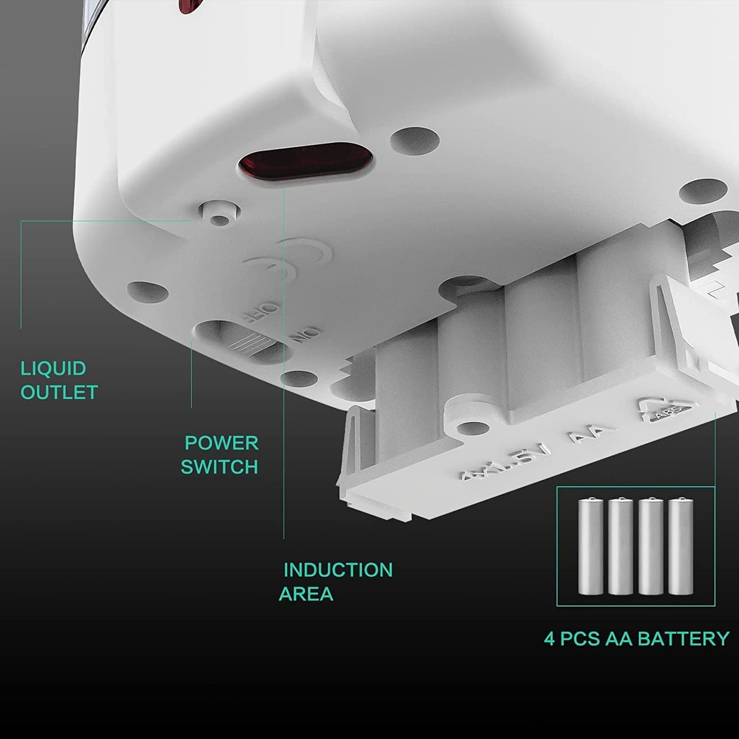 Automatic Soap Dispenser Wall Mount 3 Pack White 20 Oz Waterproof Leakproof for Commercial Bathroom Restroom Toilet